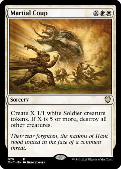 Martial Coup Commander: Phyrexia: All Will Be One Magic card