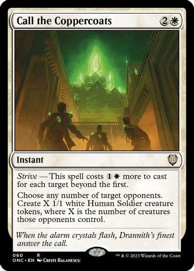 Call the Coppercoats Commander: Phyrexia: All Will Be One Magic card