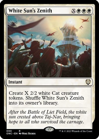 White Suns Zenith Commander: Phyrexia: All Will Be One Magic card