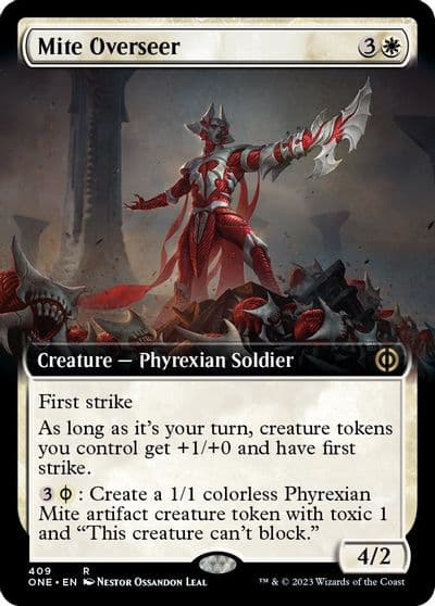 Mite Overseer Extended Art Phyrexia: All Will Be One Magic card