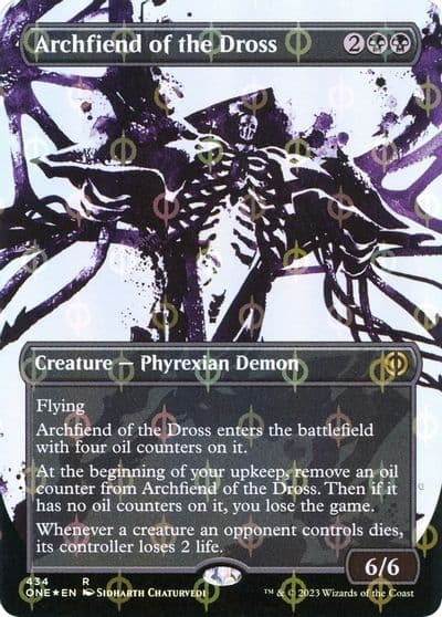 Archfiend of the Dross Showcase Step and Compleat Foil Phyrexia: All Will Be One Magic card