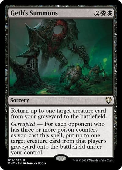 Geths Summons Commander: Phyrexia: All Will Be One Magic card