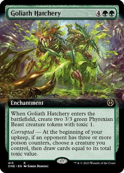 Goliath Hatchery Extended Art Phyrexia: All Will Be One Magic card