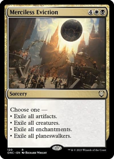 Merciless Eviction Commander: Phyrexia: All Will Be One Magic card