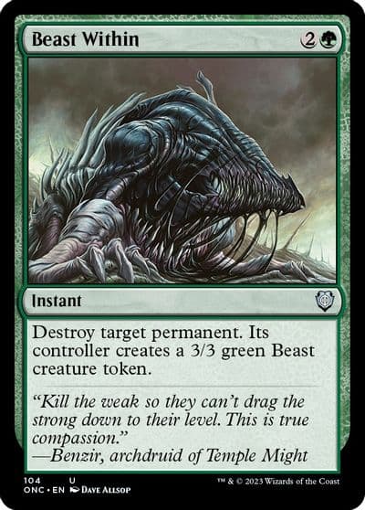 Beast Within Commander: Phyrexia: All Will Be One Magic card