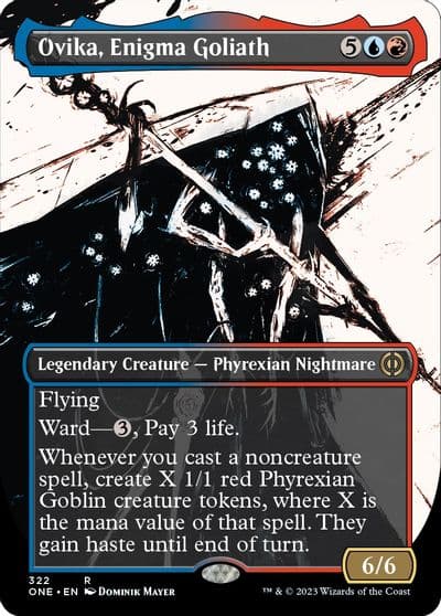 Ovika Enigma Goliath Showcase Phyrexia: All Will Be One Magic card