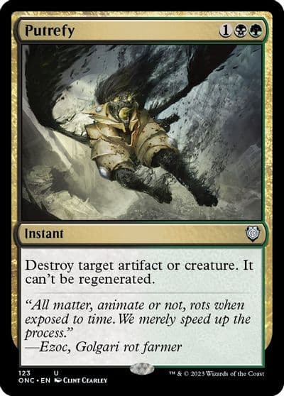 Putrefy Commander: Phyrexia: All Will Be One Magic card