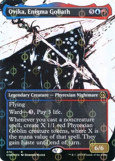 Ovika Enigma Goliath Showcase Step and Compleat Foil Phyrexia: All Will Be One Magic card