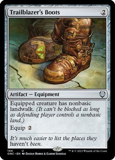 Trailblazers Boots Commander: Phyrexia: All Will Be One Magic card