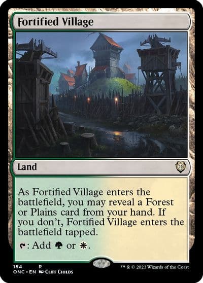 Fortified Village Commander: Phyrexia: All Will Be One Magic card