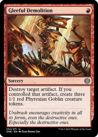 Gleeful Demolition Phyrexia: All Will Be One Magic card