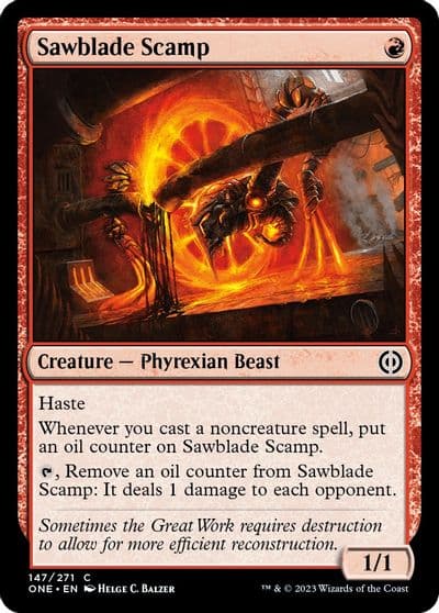 Sawblade Scamp Phyrexia: All Will Be One Magic card