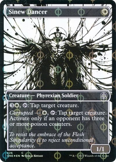 Sinew Dancer Showcase Step and Compleat Foil Phyrexia: All Will Be One Magic card