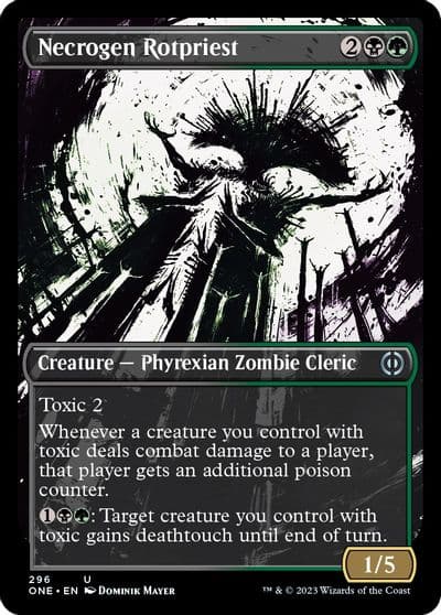 Necrogen Rotpriest Showcase Phyrexia: All Will Be One Magic card