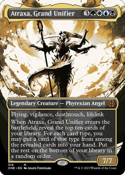 Atraxa Grand Unifier Showcase Phyrexia: All Will Be One Magic card