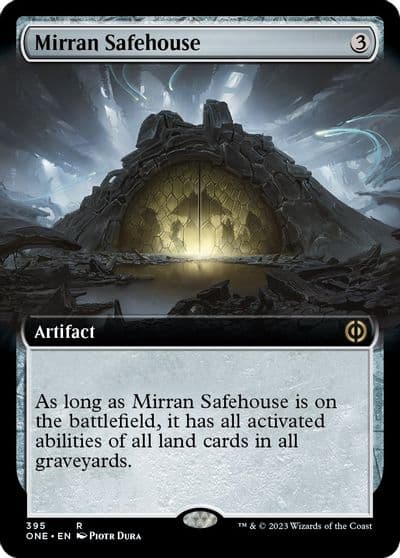 Mirran Safehouse Extended Art Phyrexia: All Will Be One Magic card