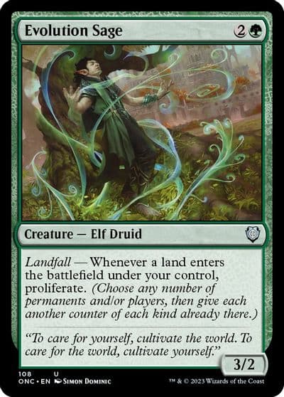 Evolution Sage Commander: Phyrexia: All Will Be One Magic card