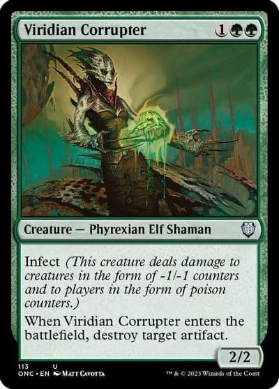 Viridian Corrupter Commander: Phyrexia: All Will Be One Magic card