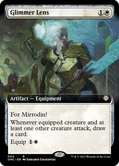 Glimmer Lens Extended Art Commander: Phyrexia: All Will Be One Magic card