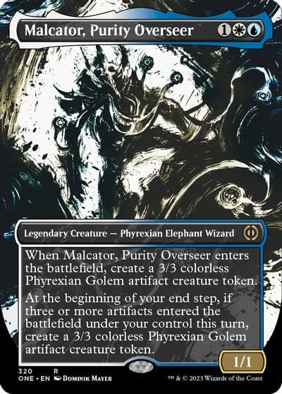 Malcator Purity Overseer Showcase Phyrexia: All Will Be One Magic card