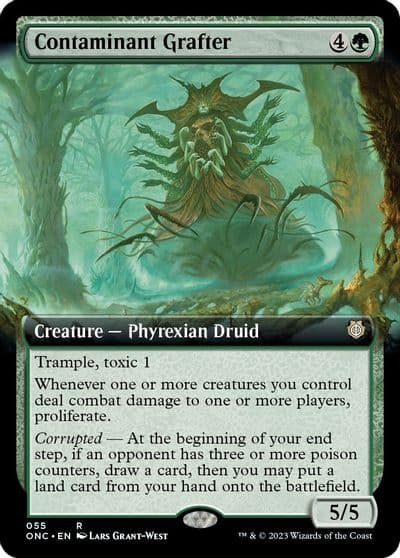 Contaminant Grafter Extended Art Commander: Phyrexia: All Will Be One Magic card