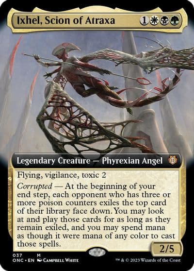 Ixhel Scion of Atraxa Extended Art Commander: Phyrexia: All Will Be One Magic card