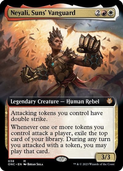 Neyali Suns Vanguard Extended Art Commander: Phyrexia: All Will Be One Magic card