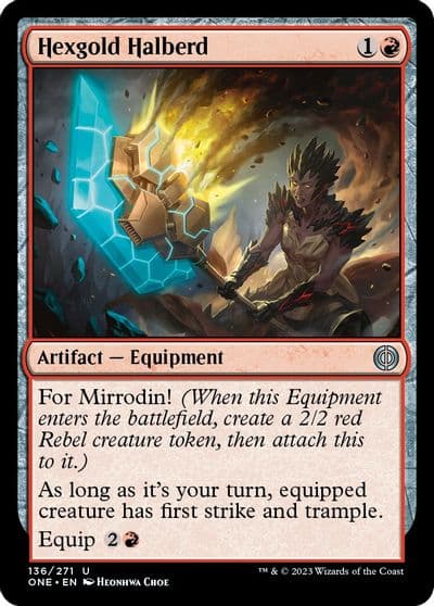 Hexgold Halberd Phyrexia: All Will Be One Magic card