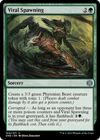 Viral Spawning Phyrexia: All Will Be One Magic card
