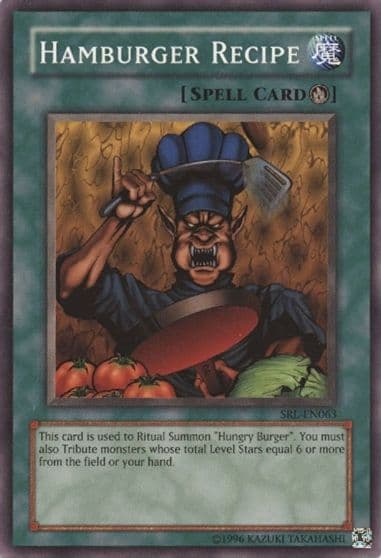 Hamburger Recipe Spell Ruler (Worldwide English) Yu-Gi-Oh! card