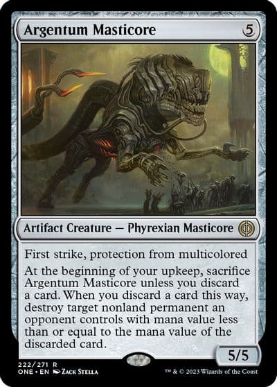 Argentum Masticore Phyrexia: All Will Be One Magic card