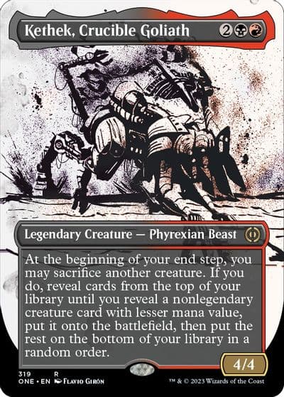 Kethek Crucible Goliath Showcase Phyrexia: All Will Be One Magic card