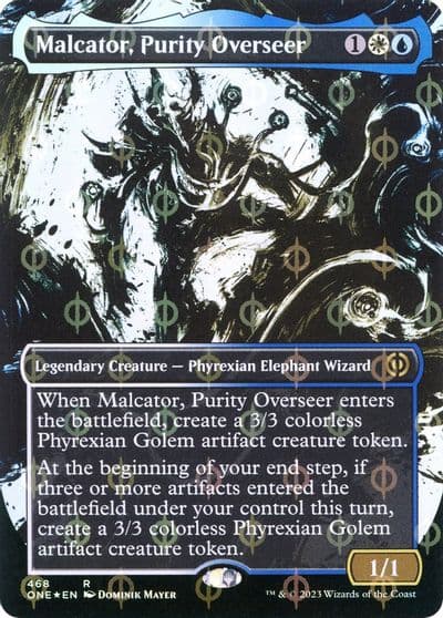 Malcator Purity Overseer Showcase Step and Compleat Foil Phyrexia: All Will Be One Magic card