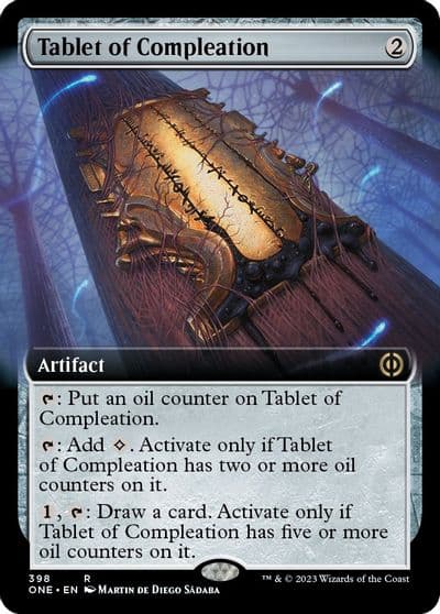 Tablet of Compleation Extended Art Phyrexia: All Will Be One Magic card