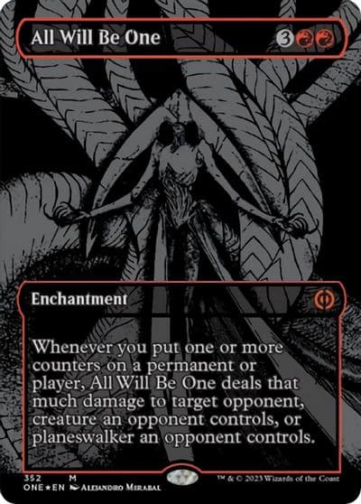 All Will Be One Oil Slick Raised Foil Phyrexia: All Will Be One Magic card