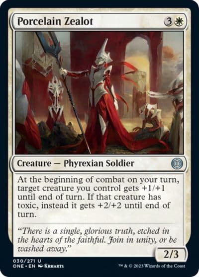 Porcelain Zealot Phyrexia: All Will Be One Magic card
