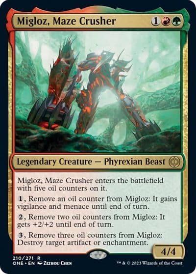 Migloz Maze Crusher Phyrexia: All Will Be One Magic card