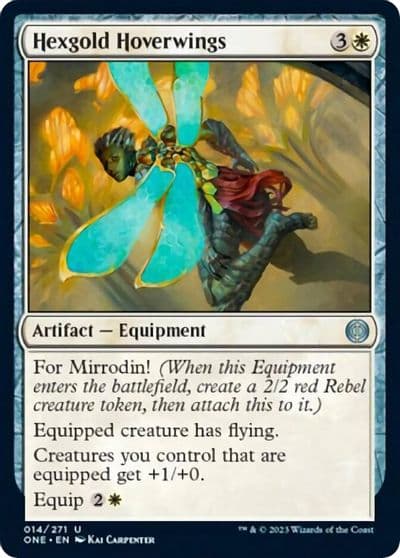 Hexgold Hoverwings Phyrexia: All Will Be One Magic card