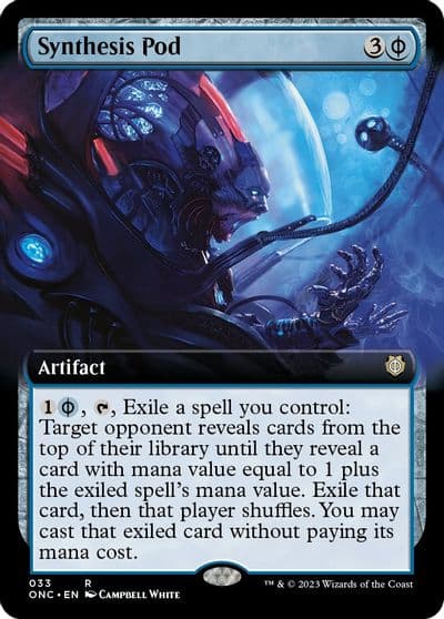 Synthesis Pod Extended Art Commander: Phyrexia: All Will Be One Magic card