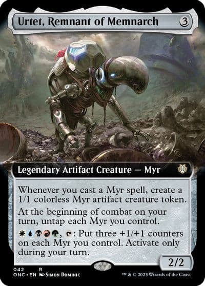 Urtet Remnant of Memnarch Extended Art Commander: Phyrexia: All Will Be One Magic card