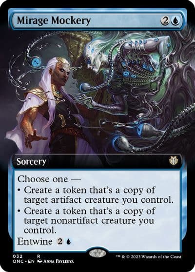 Mirage Mockery Extended Art Commander: Phyrexia: All Will Be One Magic card