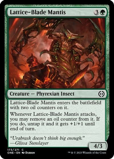 Lattice Blade Mantis Phyrexia: All Will Be One Magic card