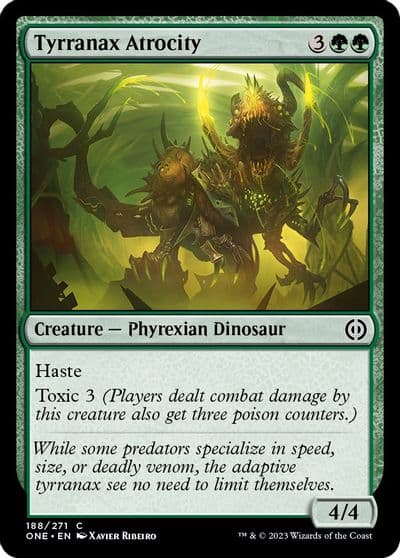 Tyrranax Atrocity Phyrexia: All Will Be One Magic card