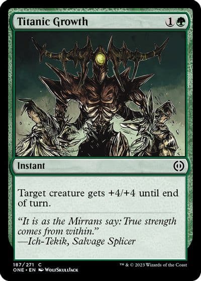 Titanic Growth Phyrexia: All Will Be One Magic card