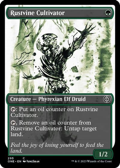 Rustvine Cultivator Showcase Phyrexia: All Will Be One Magic card