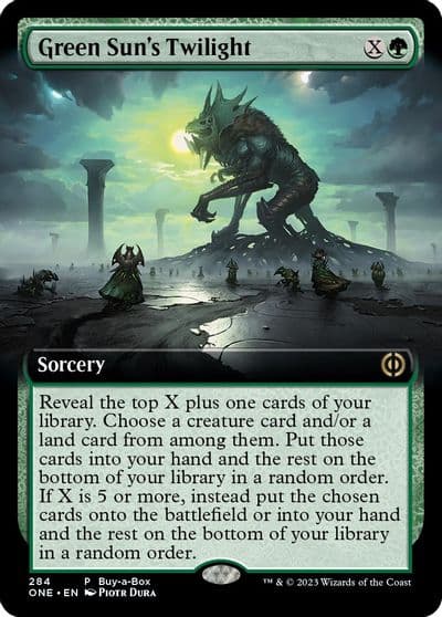 Green Suns Twilight Extended Art Buy-A-Box Promos Magic card