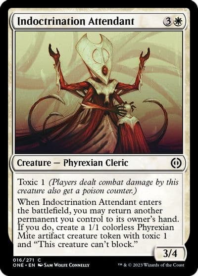 Indoctrination Attendant Phyrexia: All Will Be One Magic card