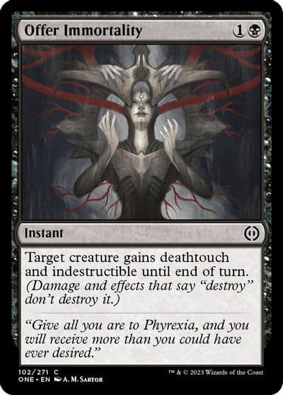 Offer Immortality Phyrexia: All Will Be One Magic card