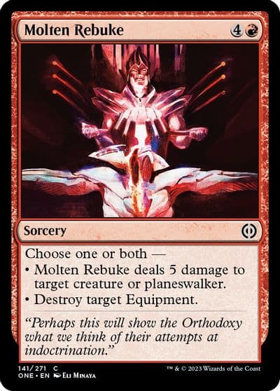 Molten Rebuke Phyrexia: All Will Be One Magic card