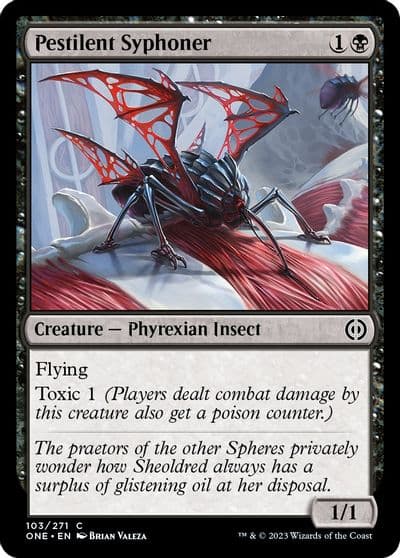 Pestilent Syphoner Phyrexia: All Will Be One Magic card